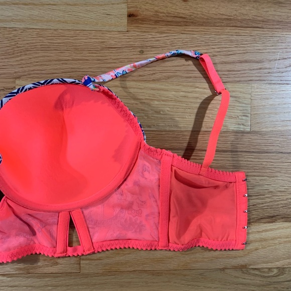 Victoria’s Secret colorful longline push-up bra size 32DD - Picture 4 of 6